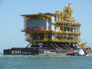 Re-Injection Platform loaded on AIS Charter Barge