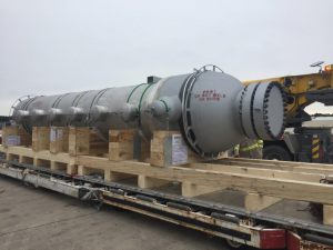 Airfreight import for 1 of 2 DXU Heat Exchanger received at IAH Houston Airport